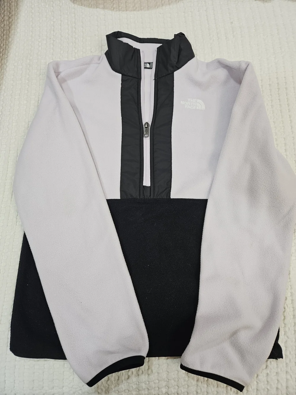 The North Face Half-Zip Fleece Jacket - Light Lavender & Black